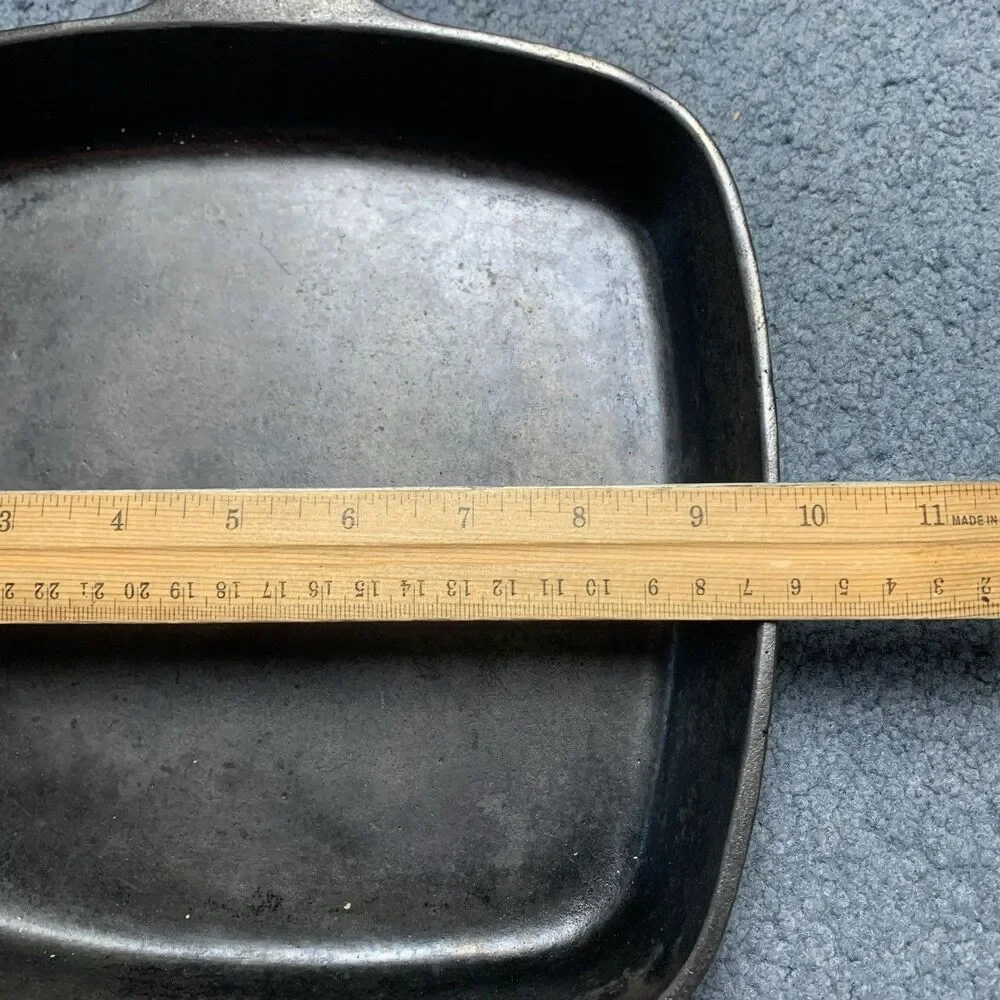 Wagner Ware Square Skillet Sidney O Black Cast Iron 1218 - 9.5
